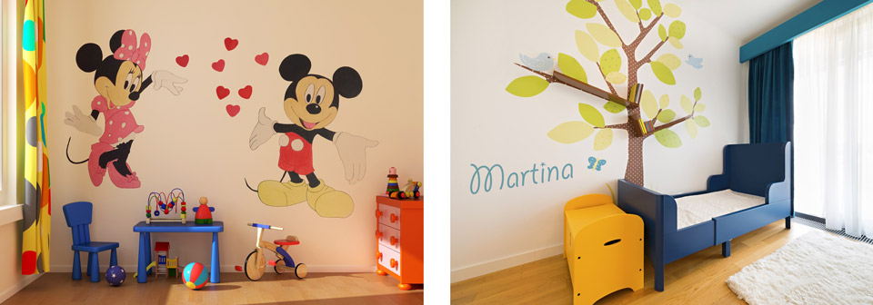 Mural artístico mickey