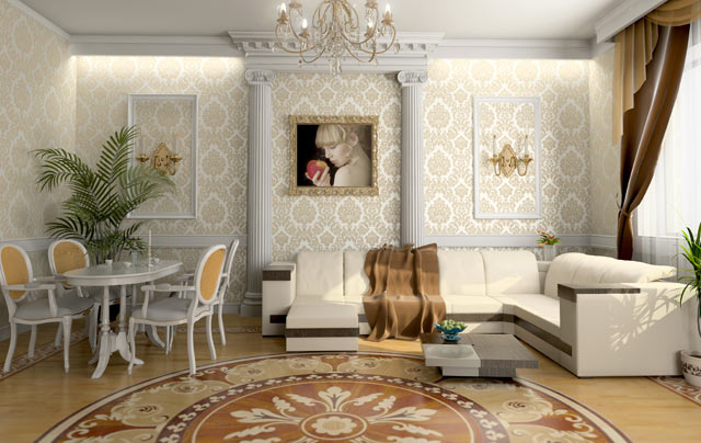 Mural artístico estampado